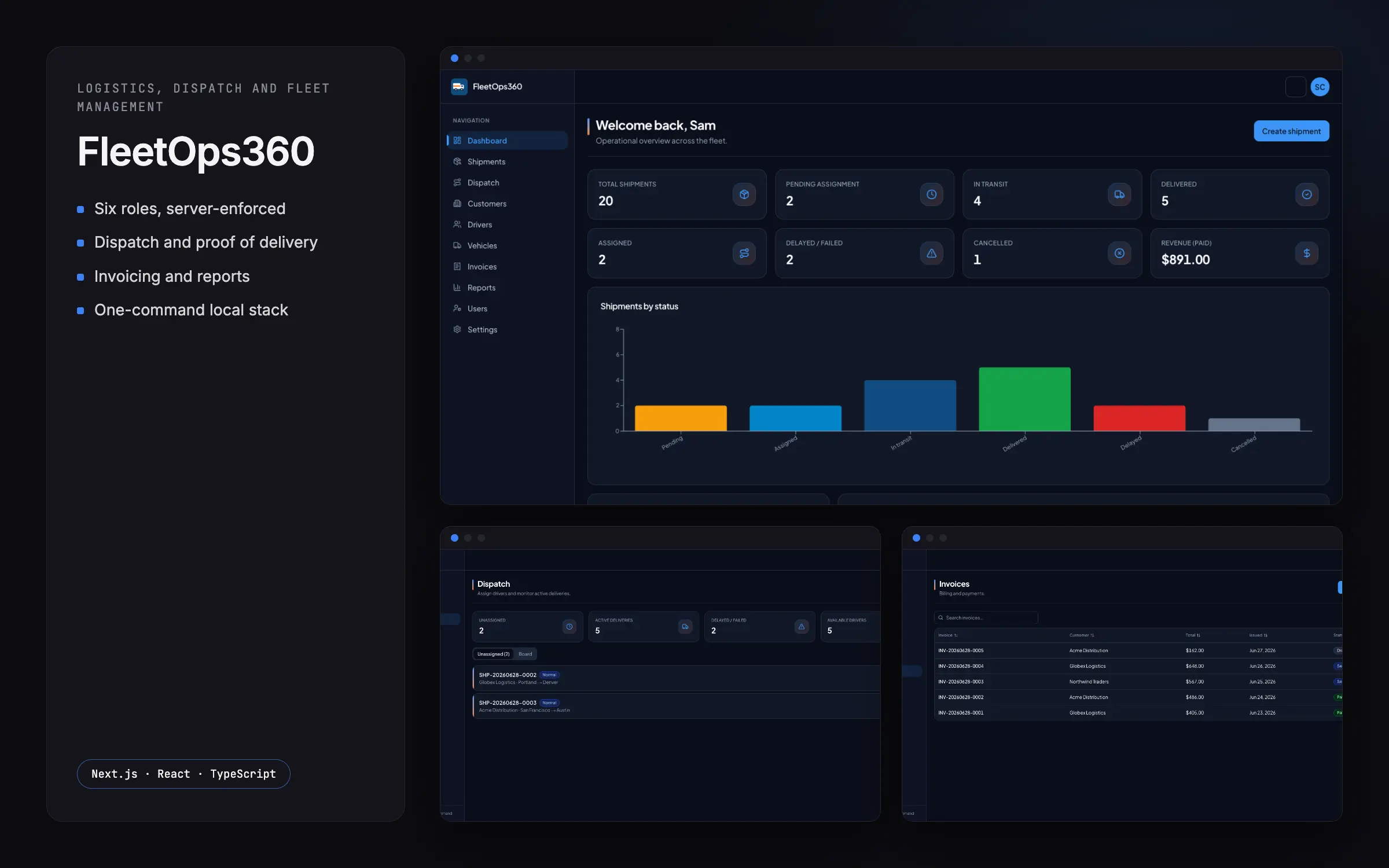 Techparser product build — app screens