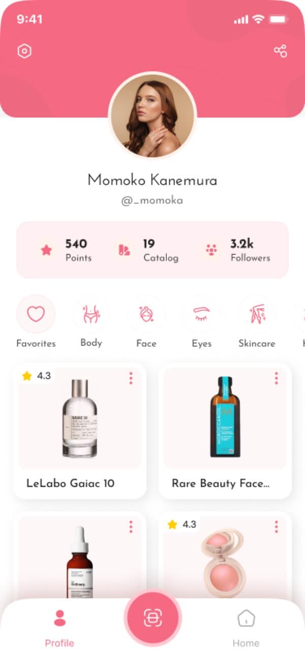 Spyra Beauty, Inc. — app screens